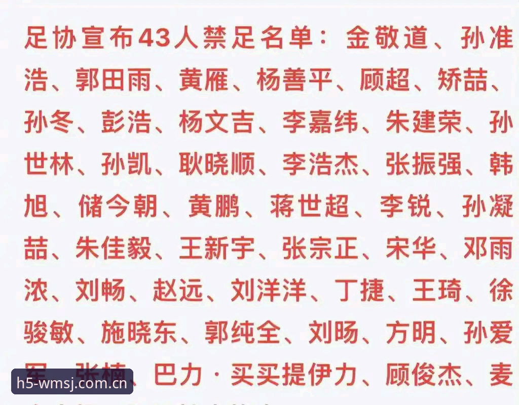 完美体育安全吗 中国足协第三批禁足名单深度解读:如何在完美体育平台理性追踪赛事动态的完整指南